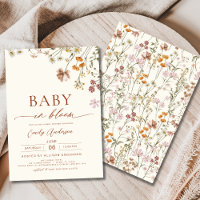 Bébé fleur sauvage en Fleur Baby shower Beige