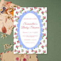 Bébé Fleuris Aquarelle Shower Vintage