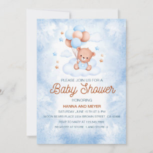 Invitation bébé garçon douche