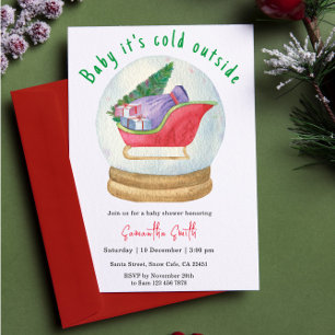 Invitation Bébé Il fait froid à l'extérieur du Baby shower d'
