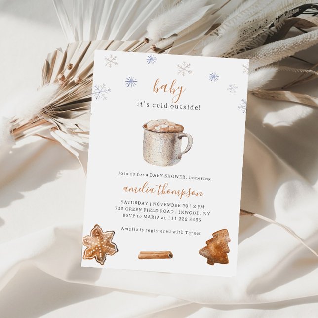 Invitation Bébé Il fait froid à l'extérieur du Baby shower d' (Créateur téléchargé)