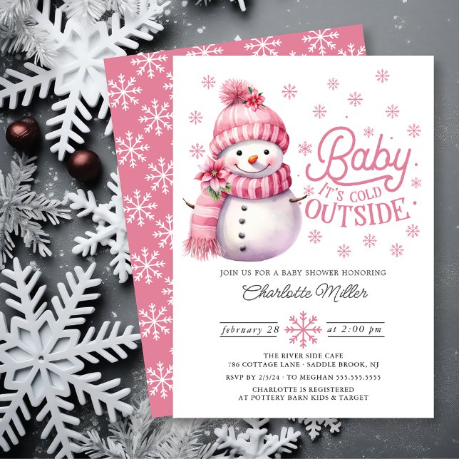 Invitation Bébé Il fait froid à l'extérieur du Baby shower d' (Créateur téléchargé)