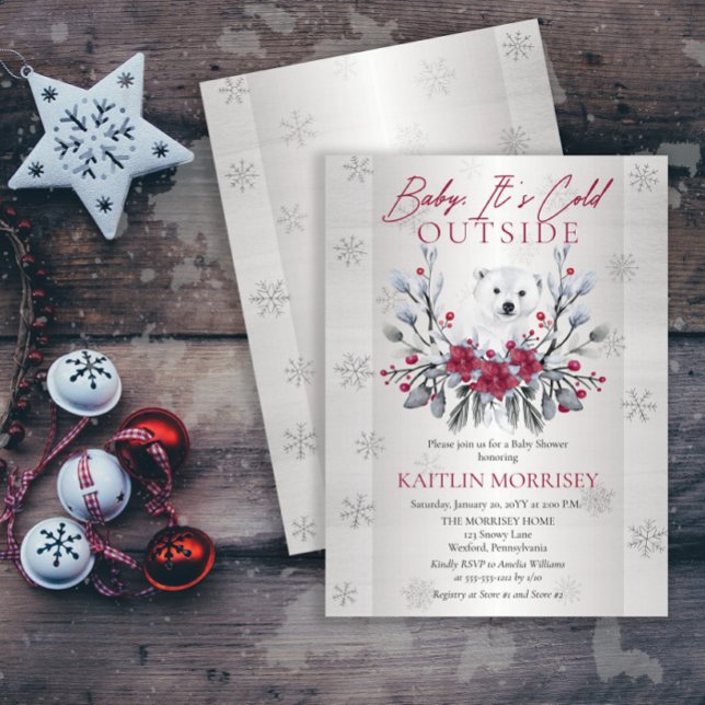 Invitation Bébé Il fait froid à l'extérieur du Baby shower d' (Créateur téléchargé)