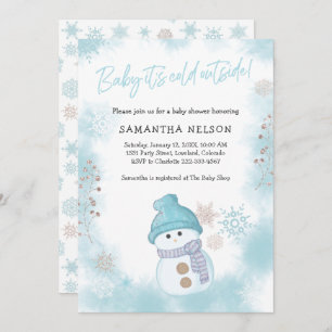 Invitation Bébé Il fait froid à l'extérieur du Baby shower de