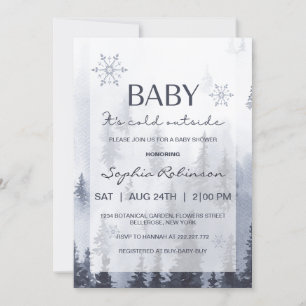 Invitation Bébé Il fait froid à l'extérieur du Baby shower de