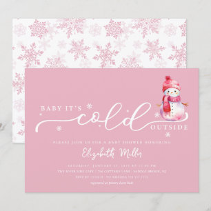 Invitation Bébé, il fait froid dehors Baby Shower