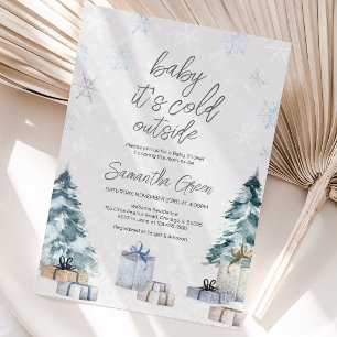 Invitation Bébé il fait froid dehors Baby Shower