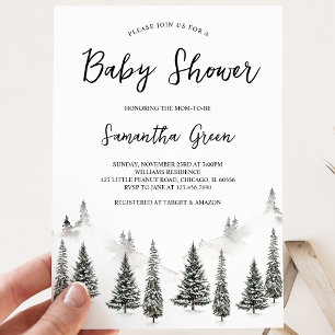 Invitation Bébé il fait froid dehors Baby Shower