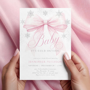 Invitation Bébé Il fait froid dehors Baby shower d’hiver de l