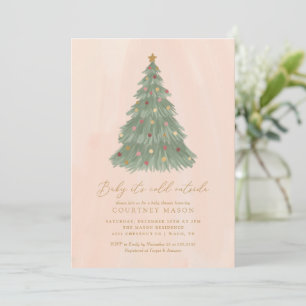 Invitation Bébé Il fait froid dehors Baby shower d'arbre de N