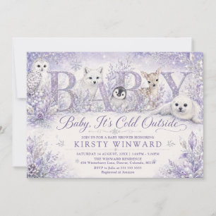 Invitation Bébé il fait froid dehors Baby Shower d'hiver