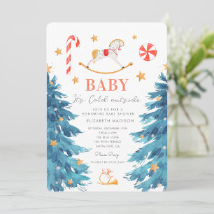 Invitation Bébé il fait froid dehors Baby Shower d'hiver 