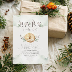 Invitation Bébé Il Fait Froid Dehors Baby Shower Renard Migno