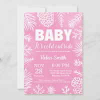 Bébé il fait froid dehors Fille Baby Shower Hiver