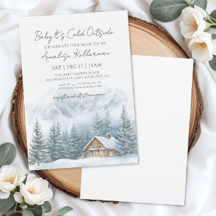Invitation Bébé il fait froid dehors Shower d'hiver pour bébé