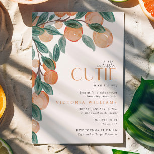 Invitation Bébé Mandarin Little Cutie Shower