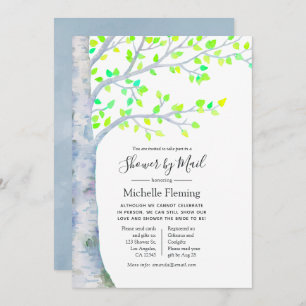 Invitation Bébé ou Fête des mariées d'arbre de printemps par 