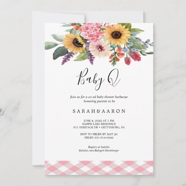 Invitation Bébé-Q (Devant)