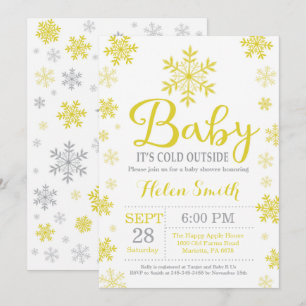 Invitation Bébé son Baby shower froid à l'extérieur de l'hive