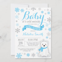 Bébé son froid à l'extérieur Baby shower garçon d'