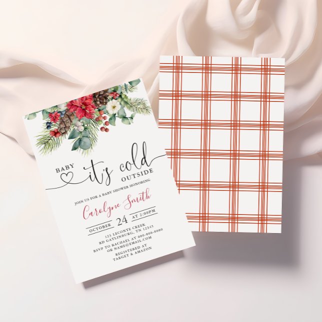 Invitation Bébé son froid en dehors du Baby shower d'hiver (Créateur téléchargé)
