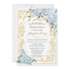 Bébé vintage Bleu Roses Cendrillon Quinceañera