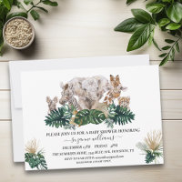 Bébés Animaux de Safari Aquarelle Baby Shower Jung