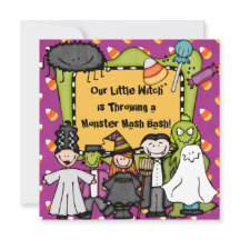 Invitation bébête de partie de Halloween de