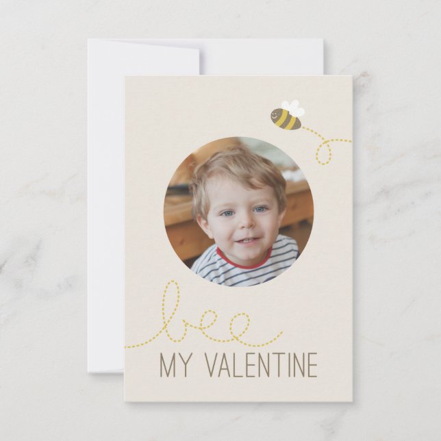 Invitation Bee My Valentine Classroom Valentine (Devant)