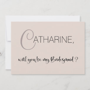 Invitation Beige Seras-tu ma proposition de domestique
