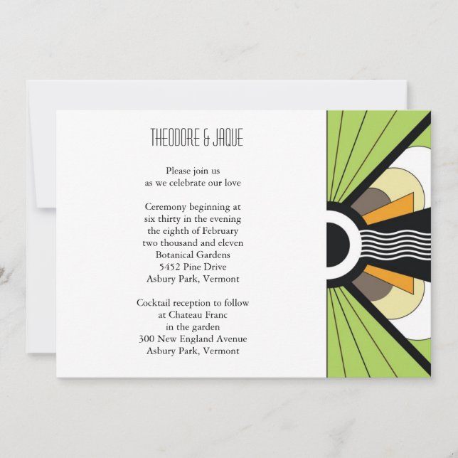Invitation belge :Lime (Devant)