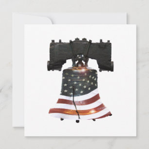 Invitation Bell Liberty, drapeau américain