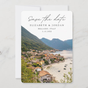 Invitation Bellagio Italie Mariage Enregistrer la date