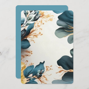 Invitation Belle aquarelle fleurie