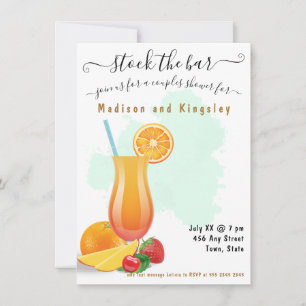 Invitation Belle Chaux Vert Élégant Boho Douche