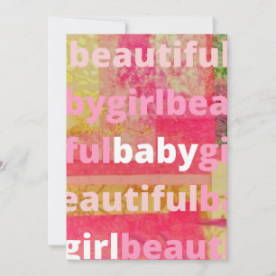 Invitation Belle collection Bébé Fille