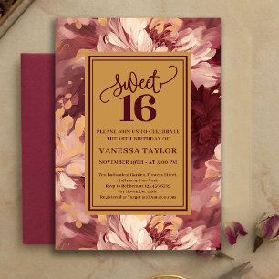Invitation Belle Douzième Anniversaire Bourguignon