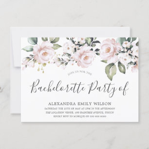 Invitation Belle Dusty Rose Blush Bachelorette Party
