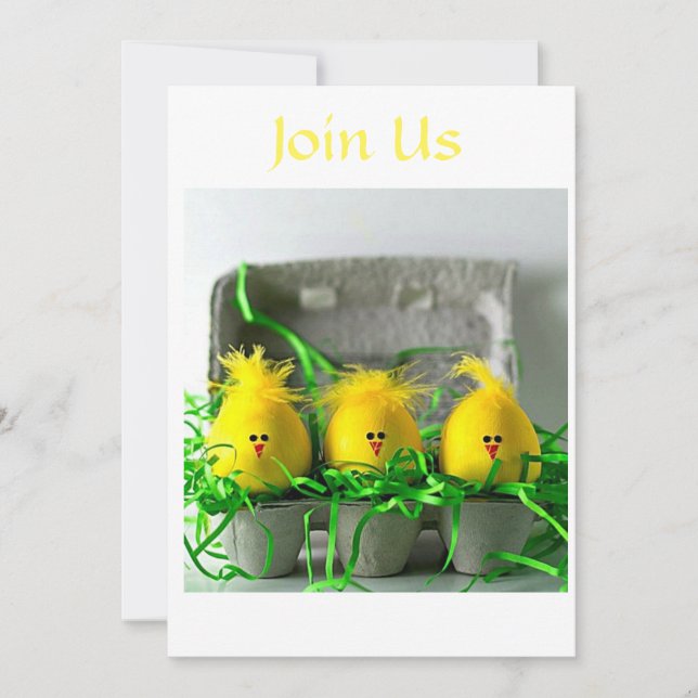 INVITATION BELLE FAÇON DE DIRE ***REJOINDRE NOUS POUR PÂQUES* (Devant)