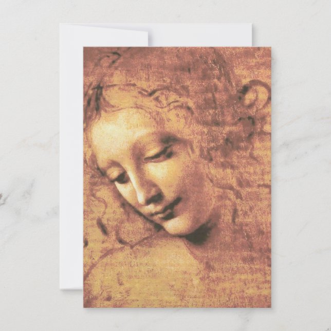 Invitation Belle femme par Leonardo da Vinci (Devant)