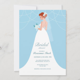 Invitation Belle Fête des mariées de mariée
