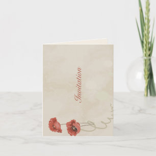 Invitation Belle fleur de rose 