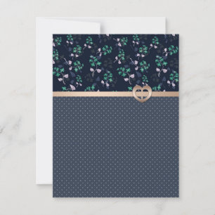 Invitation Belle florale sans couture motif oublier-me-pas bl