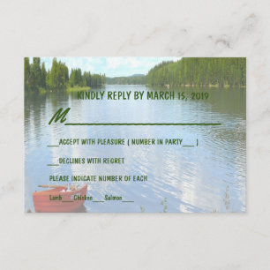 Invitation Belle journée - Lakeside Mariage Event Party RSVP