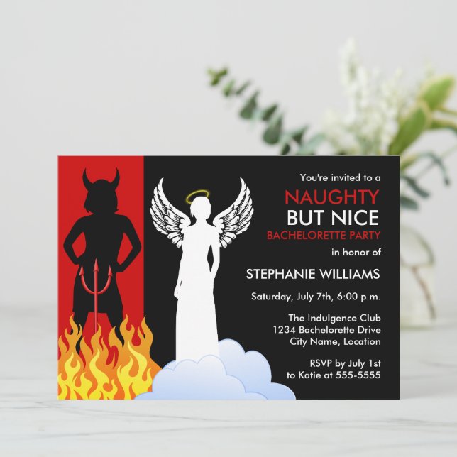 Invitation Belle Mais Belle Bachelorette Party (Debout devant)
