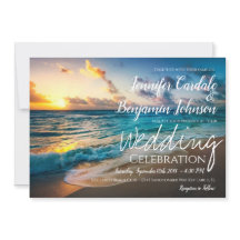 Belle Ocean Waves Summer Beach Mariage