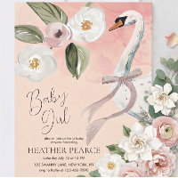 Belle Princesse Cygne Fille Enchantée Baby Shower