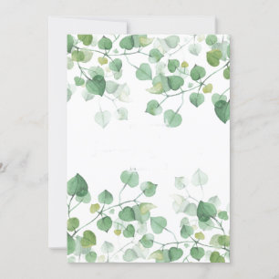 Invitation Belles feuilles encadrées florales