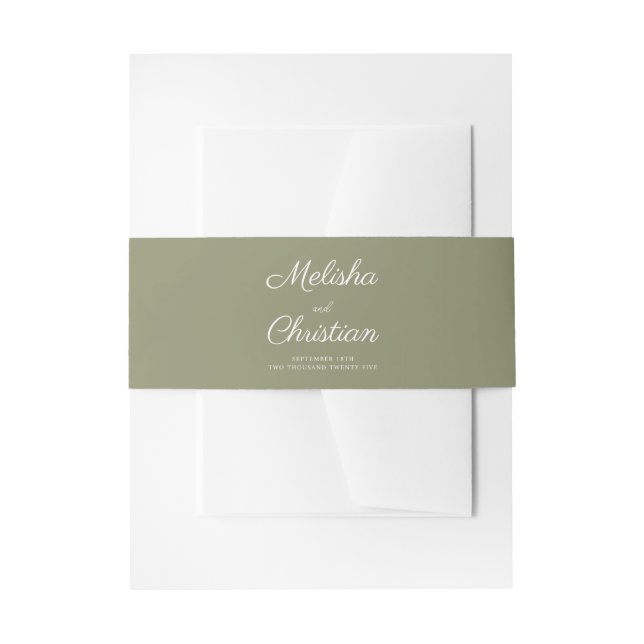 Invitation Belly Band (Front Example)