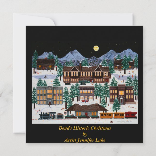 Invitation Bend's Historic Christmas Sticker (Devant)